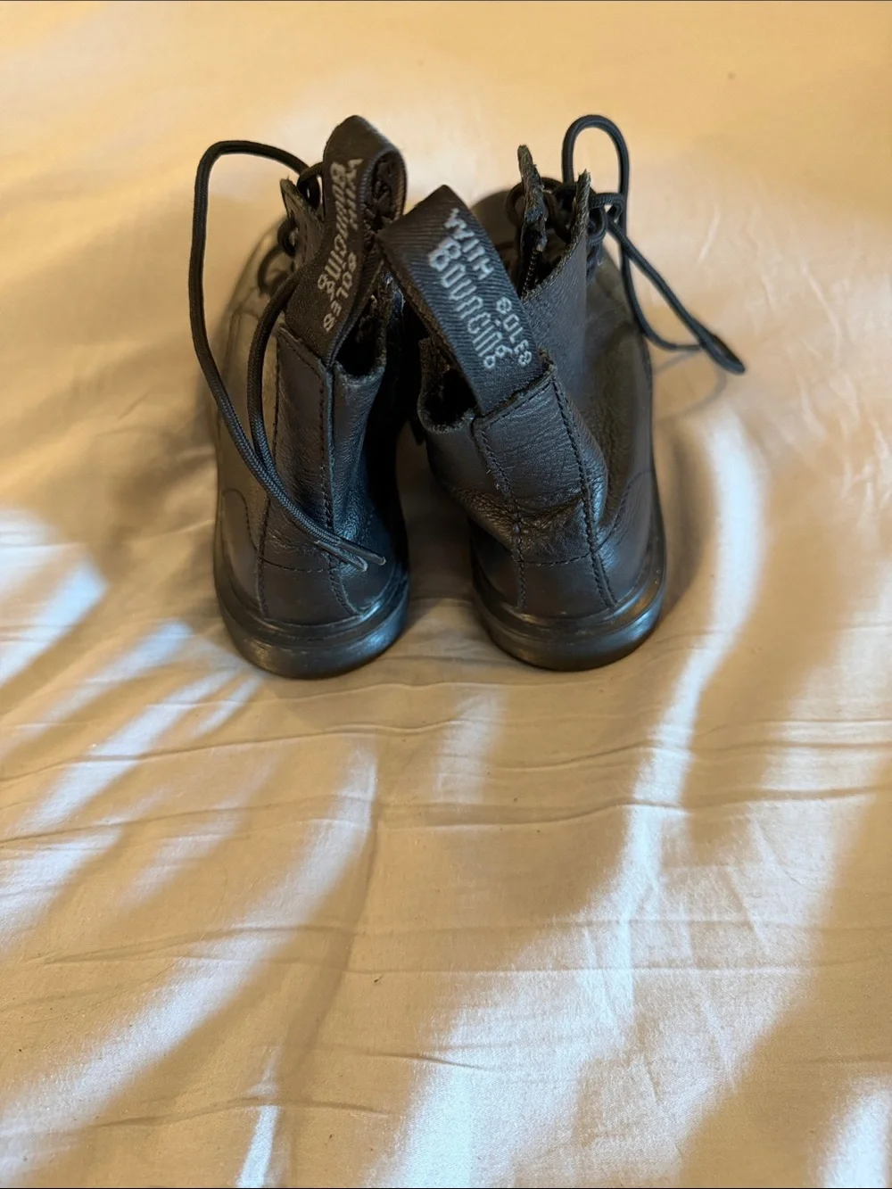 Dr. Martens Kids Black Lace-Up Zip Combat Boots